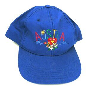 Austria Soft Washed Blue cotton snapback Baseball Cap Hat for Men & Women